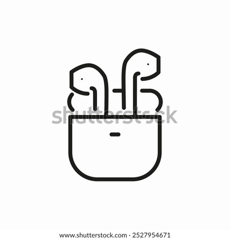 bluetooth headphone icon sign vector