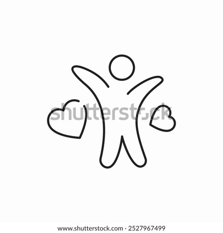 happy darling human icon sign vector