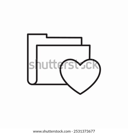 hearth folder favorite icon sign vector