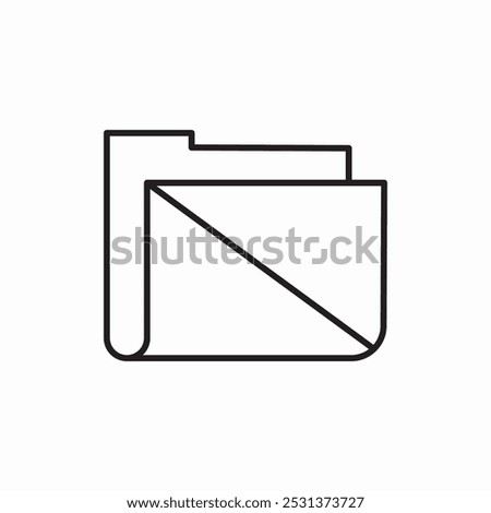 folder prohibited icon sign vector