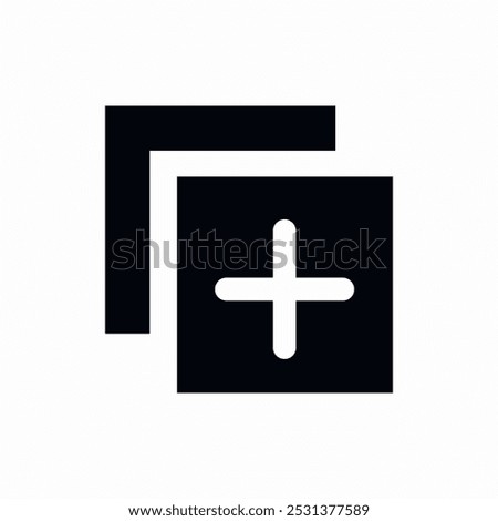 add new page icon sign vector