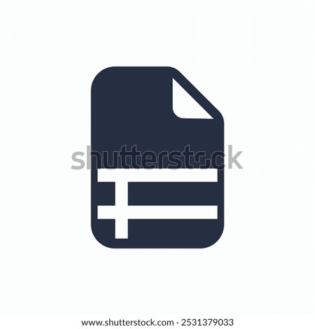 sheet data file icon sign vector