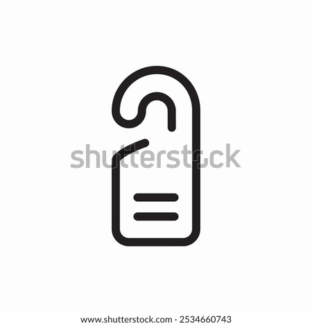 do not disturb door icon sign vector