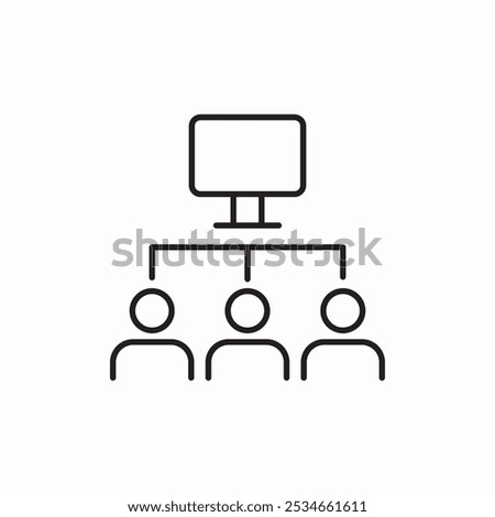 computer users connection icon sign vector