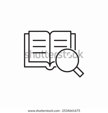 book search icon sign vector