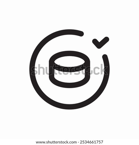 server check mark icon sign vector