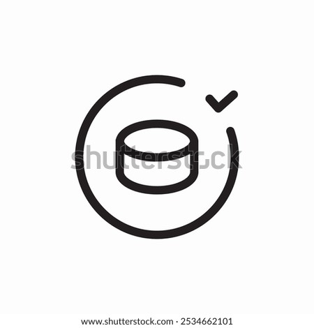 server check mark icon sign vector