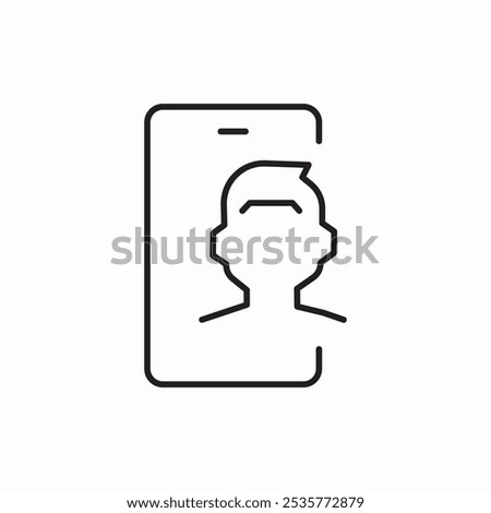 phone user icon sign vector