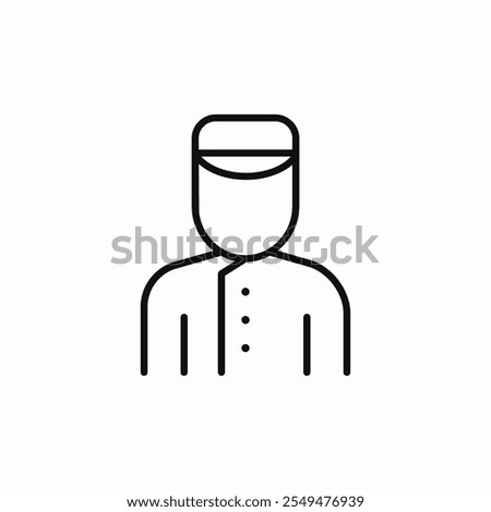 bellboy hotel icon sign vector