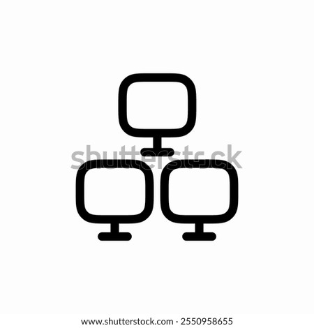 computers local connection icon sign vector