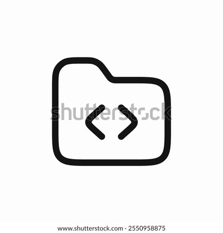 folder code programming files icon sign vector