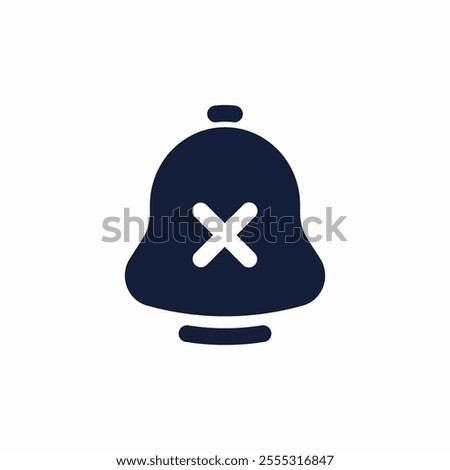 alarm clock alert delete icon sign vector