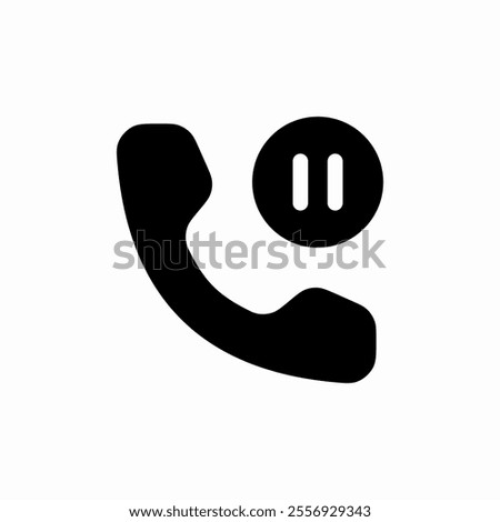 call pause icon sign vector