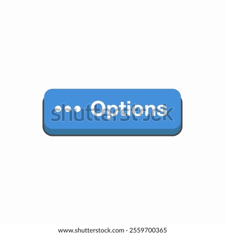 three dots options button icon sign vector