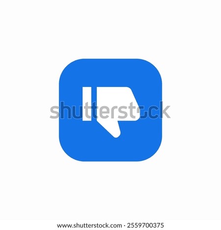 thumbs down dislike icon sign vector