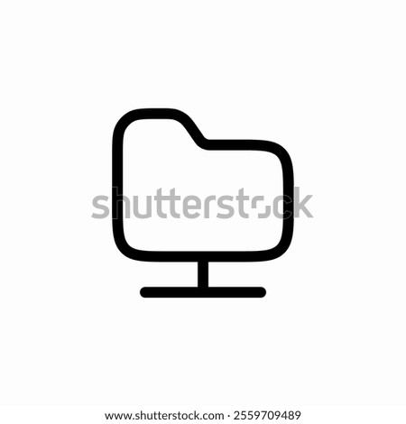 folder local connection icon sign vector