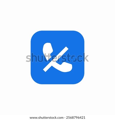 no call icon sign vector