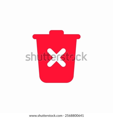 delete forever icon sign vector