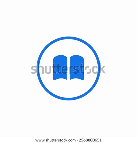 open book button icon sign vector