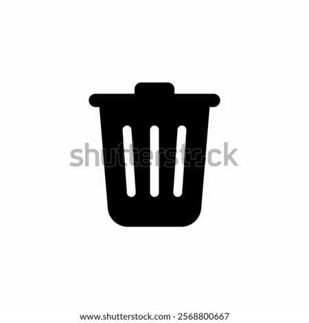 delete trash bin icon sign vector