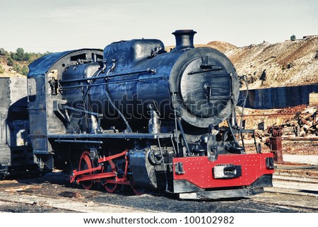 The Rio Tinto Railway, Old Steam Locomotive, Vintage Train In Mine ...