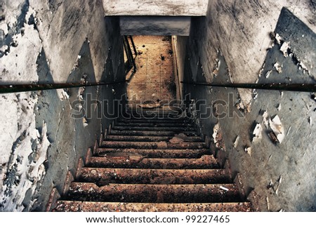 Similar – Image, Stock Photo Decline door Stairs