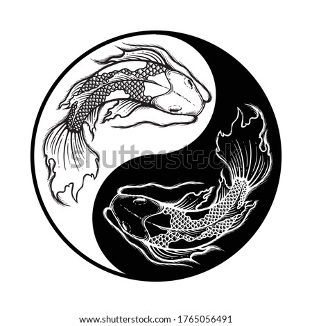 Koi Fish Drawing Outline | Free download on ClipArtMag