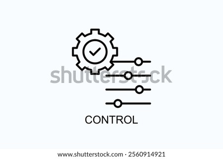 Control Vector, Icon Or Logo Sign Symbol Illustration