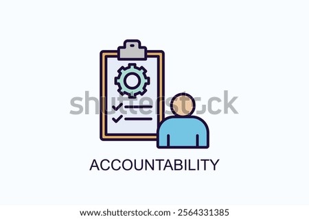 Accountability Isolated Vector, Icon Or Logo Sign Symbol Illustration