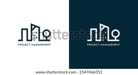 Maastricht cityscape skyline city panorama vector modern logo icon.