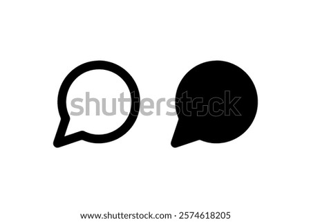 Chat Bubble Icon for Communication Vector. illustration design