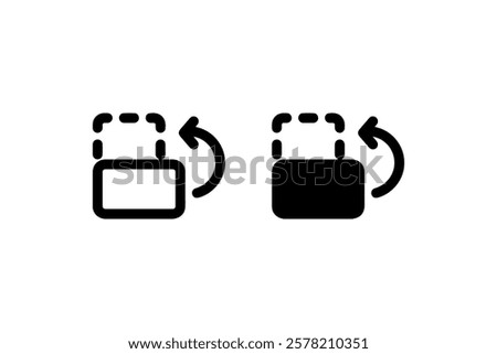 Padlock Unlock and Reset Icon Designs vector