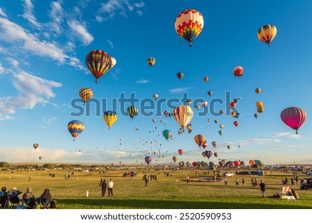 Similar – Image, Stock Photo Balloons in the morning