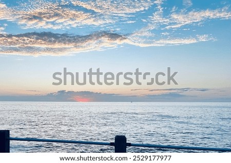 Similar – Image, Stock Photo Sunset over La Jolla, San Diego, California. 2022