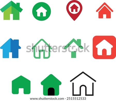 The home icon, resembling a house, takes users to the homepage or main screen.