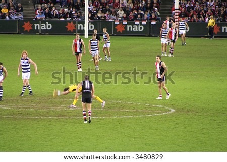 Editorial,Australian rules football geelong and the saints indoor under lights