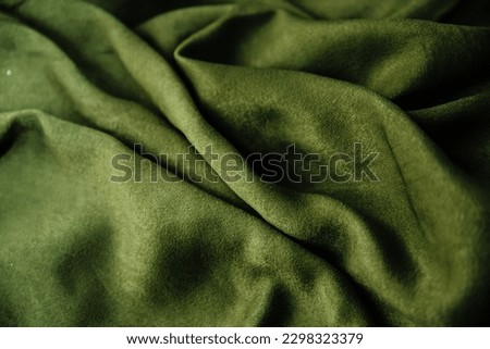Similar – Image, Stock Photo green velvet fabric as background