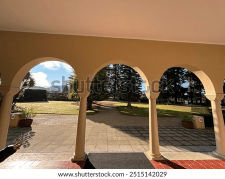 Similar – Image, Stock Photo Archways in the morning light