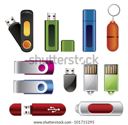 USB flash memory set