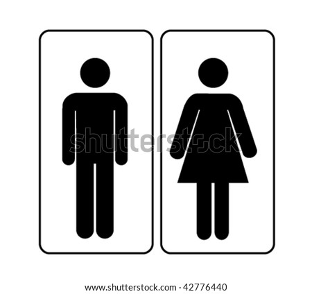 Man Woman Sign Stock Vector Illustration 42776440 : Shutterstock