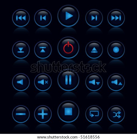 Media player buttons