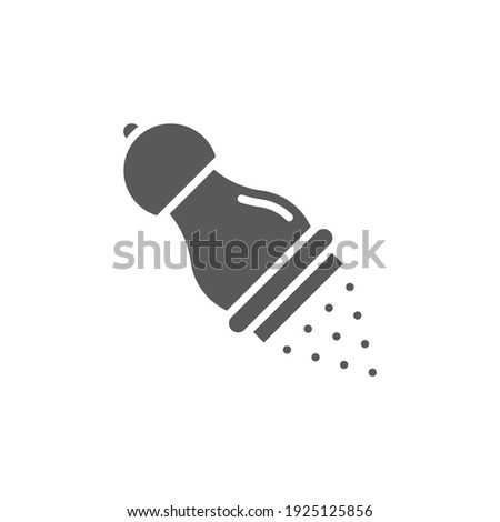 Pepper shaker icon, color, line, outline vector sign, linear style pictogram isolated on white. Symbol, logo illustration