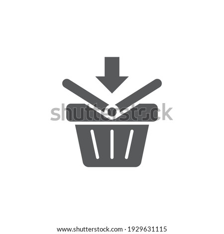 shopping basket icon, color, line, outline vector sign, linear style pictogram isolated on white. Symbol, logo illustration