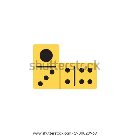 domino dice line icon linear style sign for mobile concept and web design dominoes game outline