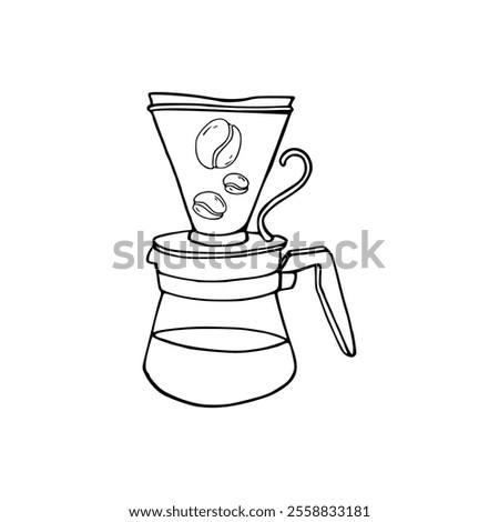 A coffee maker with a coffee bean on top