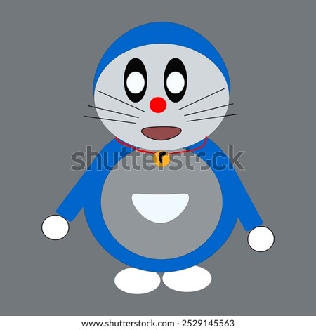 Doraemon Saying Hello Vector Illustration
