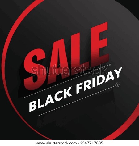 Black Friday Vector Style Typography