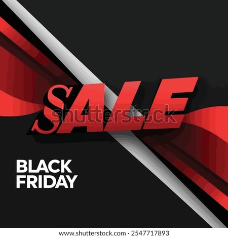 Black Friday Vector Style Typography