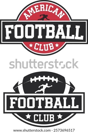 American Football Club Logo Vector Illustration.