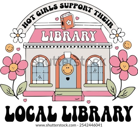 Hot Girls Support Their Local Library